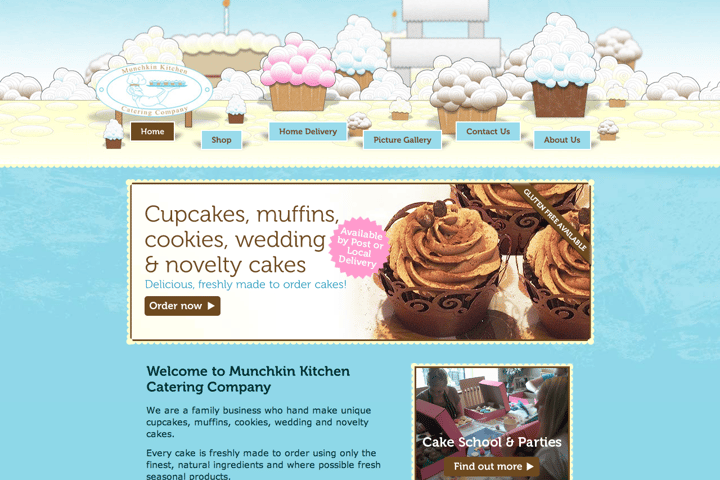 Munchkin Kitchen website preview